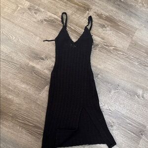 Wilfred Black Knit Midi Dress